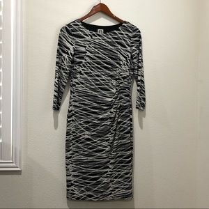 Anne Klein Black and White Dress